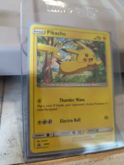 Pokemon Pikachu TCG SM04 Sun & Moon Black Star Promo Card Holo - Image 2