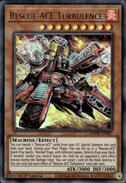 AMDE-EN007 Rescue-ACE Turbulence :: Ultra Rare 1st Edition Mint YuGiOh Card - Image 1