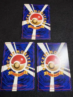 Totodile Croconaw Feraligatr Set of 3 Japanese Old Back Pokemon Cards Holo Rare - Image 2