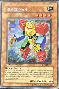 Blockman - DPK-ENSE1 - Secret Rare Limited Edition - Yugioh TCG Card - Image 1