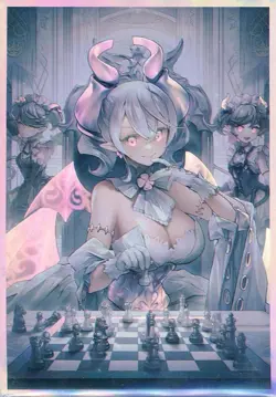 Yu-Gi-Oh chess Lovely Labrynth of the Silver Castle doujin Card Sleeve Protector - Image 1