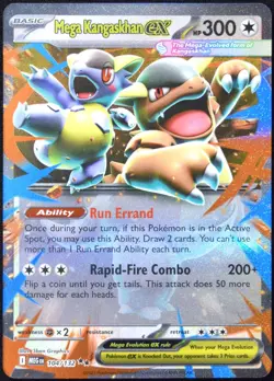 Pokemon TCG Mega Kangaskhan ex 104/132 Mega Evolution Double Rare Card - NM - Image 1