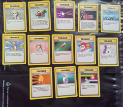 Pokemon Base Set Trainer Cards x13 Bundle (NEAR MINT-MODERATE) - Image 1