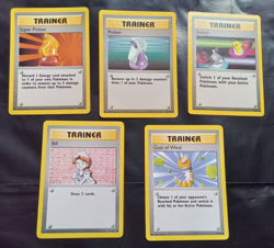 Pokemon Base Set Trainer Cards x5 Bundle (EXCELLENT CONDITION) - Image 1