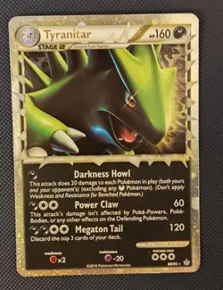 Pokemon Card - Tyranitar Prime - ENG - HS UNLEASHED - 88/95 Excellent Mint - Image 1