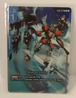 Siege Ploy Alternate Art Foil - ST02-014 C+ NM - Gundam TCG Card Game - Image 1