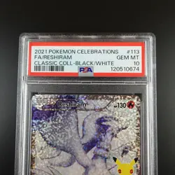 PSA 10 Reshiram 113 Pokemon Celebrations Classic Collection Holo Graded Card - Image 2