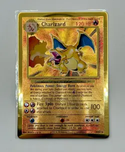 Pokemon Celebrations Gold Metal Charizard Card 4/102 Ultra Premium Collection - Image 2