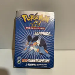 SAPPHIRE Pokemon Card EX Ruby & Sapphire Deck Box ONLY Read Description! - Image 1