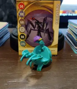 Bakugan B2 Ventus Mantris 550G Green Battle Brawlers W/ Card Rare - Image 1