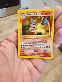 Charizard Pokemon Card Holographic Rare base set 4/102 - Image 2