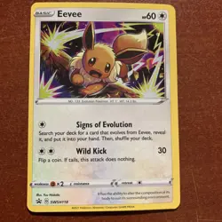Pokemon Eevee SWSH095 Eevee SWSH118 Eevee SWSH127 Black Star Promo - 3 Card Lot - Image 4