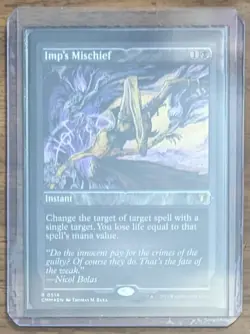 MTG Imp's Mischief Foil Etched Commander Masters NM - Image 3