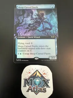 MTG Sleep-Cursed Faerie - Foil - Extended Art, Wilds of Eldraine - Image 2