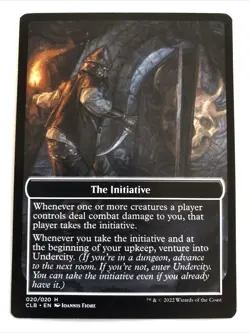 MTG Commander Legends Baldur's Gate The Initiative / Undercity Token 020/020 LP - Image 1
