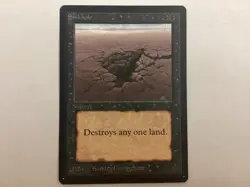MTG Beta SINKHOLE NM/LP (BIN) Graded Power - Image 1