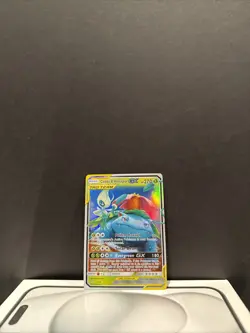 Pokemon TCG Celebi and Venusaur GX Tag Team SM167 Near Mint Condition - Image 1