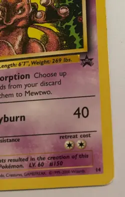 Mewtwo 14/53 Wotc Promo Regular First Movie Pokemon TCG Wizards of the Coast - Image 4
