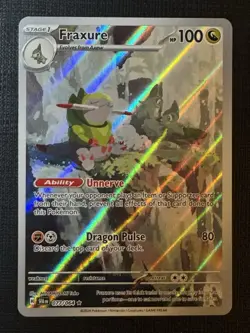 Pokemon TCG Fraxure Shrouded Fable Illustration Rare 077/064 Near Mint Condition - Image 1