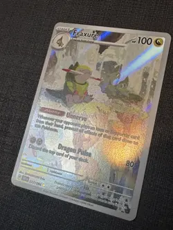 Pokemon TCG Fraxure Shrouded Fable Illustration Rare 077/064 Near Mint Condition - Image 2