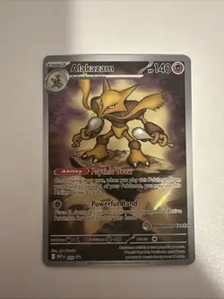Alakazam 009 Pokemon Center Stamped Black Star Promo Mega Evolution NM - Image 1