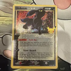 2021 Pokemon Celebrations Classic Collection #17 Umbreon - Gold Star - Image 1