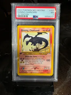 Pokemon Neo Destiny 1ST EDITION Shining Charizard HOLO RARE 107/105 PSA 7 NM - Image 3