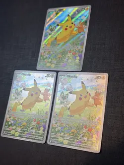 Pokemon TCG Pikachu SVP088 Black Star Promo Paldea Adventure Chest (Lot Of 3) NM - Image 2