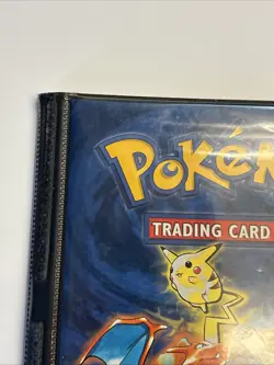 Pokemon TCG - WOTC Base Set Binder - 1999 - Blue (Pikachu, Charizard, Blastoise) - Image 2