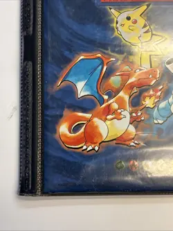 Pokemon TCG - WOTC Base Set Binder - 1999 - Blue (Pikachu, Charizard, Blastoise) - Image 5