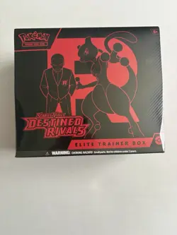 POKEMON TCG DESTINED RIVALS **IN HAND** FACTORY SEALED-ELITE TRAINER ETB BOX - Image 1