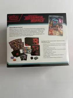 POKEMON TCG DESTINED RIVALS **IN HAND** FACTORY SEALED-ELITE TRAINER ETB BOX - Image 3