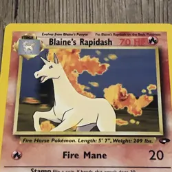 Blaine's Rapidash 33/132 Uncommon Gym Challenge Pokemon Card WOTC TCG - Image 2