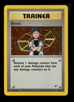 Brock 15//132 Gym Heroes 2000 Holo Rare WOTC Pokemon Card TCG - Image 1