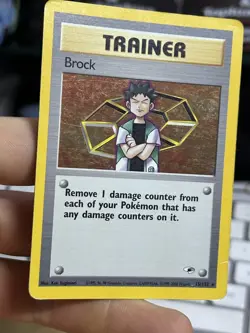 Brock 15//132 Gym Heroes 2000 Holo Rare WOTC Pokemon Card TCG - Image 5