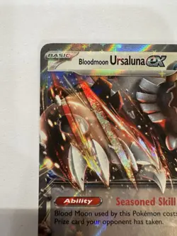 Bloodmoon Ursaluna EX 177 Scarlet & Violet Black Star Promo Holo Pokemon Card NM - Image 3