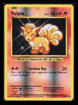 Vulpix 14/108 Common Reverse Holo XY - Evolutions Pokemon Card - Image 1