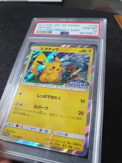 PSA 10 Japanese Pikachu Promo 179/SM-P Card Friendly Shop 2017 Gem Mint Pokemon - Image 5