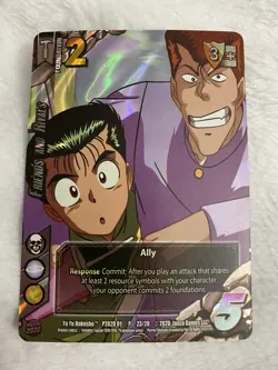 Universus UFS Yu Yu Hakusho TCG P23/28 Friends And Rivals Promo Card - Image 1