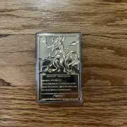 Burger King Mewtwo Red Pokemon 23K Plated Trading Card Pokeball Red - Image 5