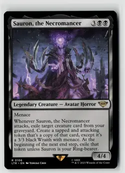 MTG Sauron, The Necromancer 106 Lord Of The Rings LOTR x1 NM Rare - Image 1