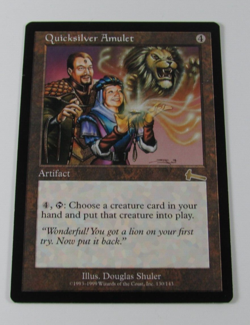 MAGIC THE GATHERING URZA'S LEGACY QUICKSILVER AMULET NM ENGLISH MTG - Image 1