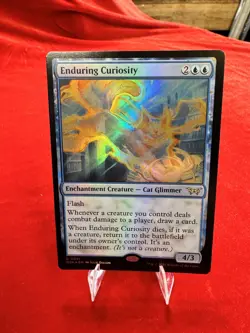 MTG Enduring Curiosity 0051 51 FOIL RARE DSK Duskmourn MTG MAGIC THE GATHERING - Image 1
