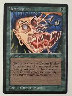 Magic the Gathering MTG Arabian Nights Metamorphosis NM- (Beta Bob) - Image 1