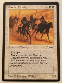 Magic the Gathering MTG Arabian Nights Moorish Calvary Light LP (Beta Bob) - Image 1