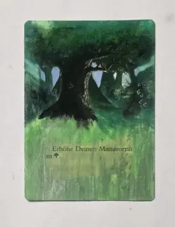 MTG - Fourth Edition - #176 Forest (C) - GERMAN ALTERED - Image 1