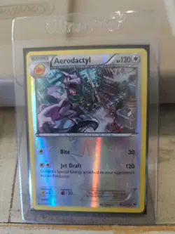 Pokemon TCG Fates Collide Aerodactyl 76/124 Reverse Holo Card NM Condition - Image 2