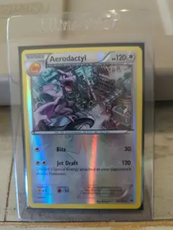 Pokemon TCG Fates Collide Aerodactyl 76/124 Reverse Holo Card NM Condition - Image 3