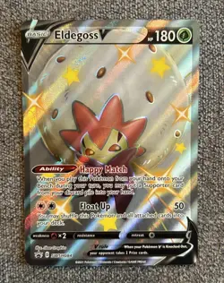 Eldegoss V Shiny Pokemon Card Black Star Promos SWSH084 NM/M Shining Fates - Image 1