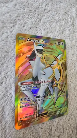 ART CARD ~ Pokemon Pocket TCG Arceus EX GOLD CROWN Illustration Immersive HOLO - Image 4